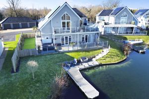 Drone over pontoon- click for photo gallery